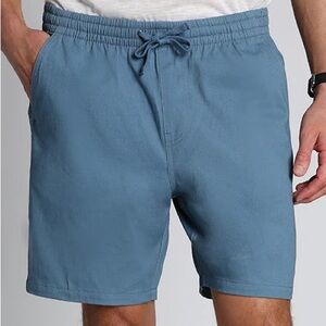 Jachs Green Athletic Shorts with Elastic Waistband